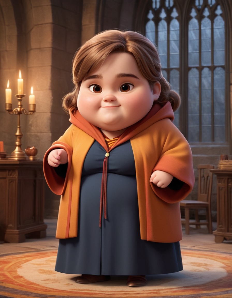 emma watson, harry potter, hogwarts, caricature, struggle, fat