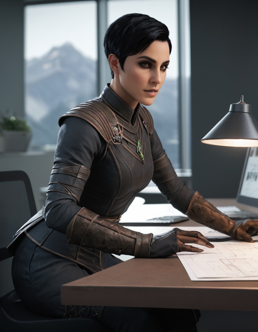 character, cassandra pentaghast, dragon age: inquisition, office, modern, games, girls from games