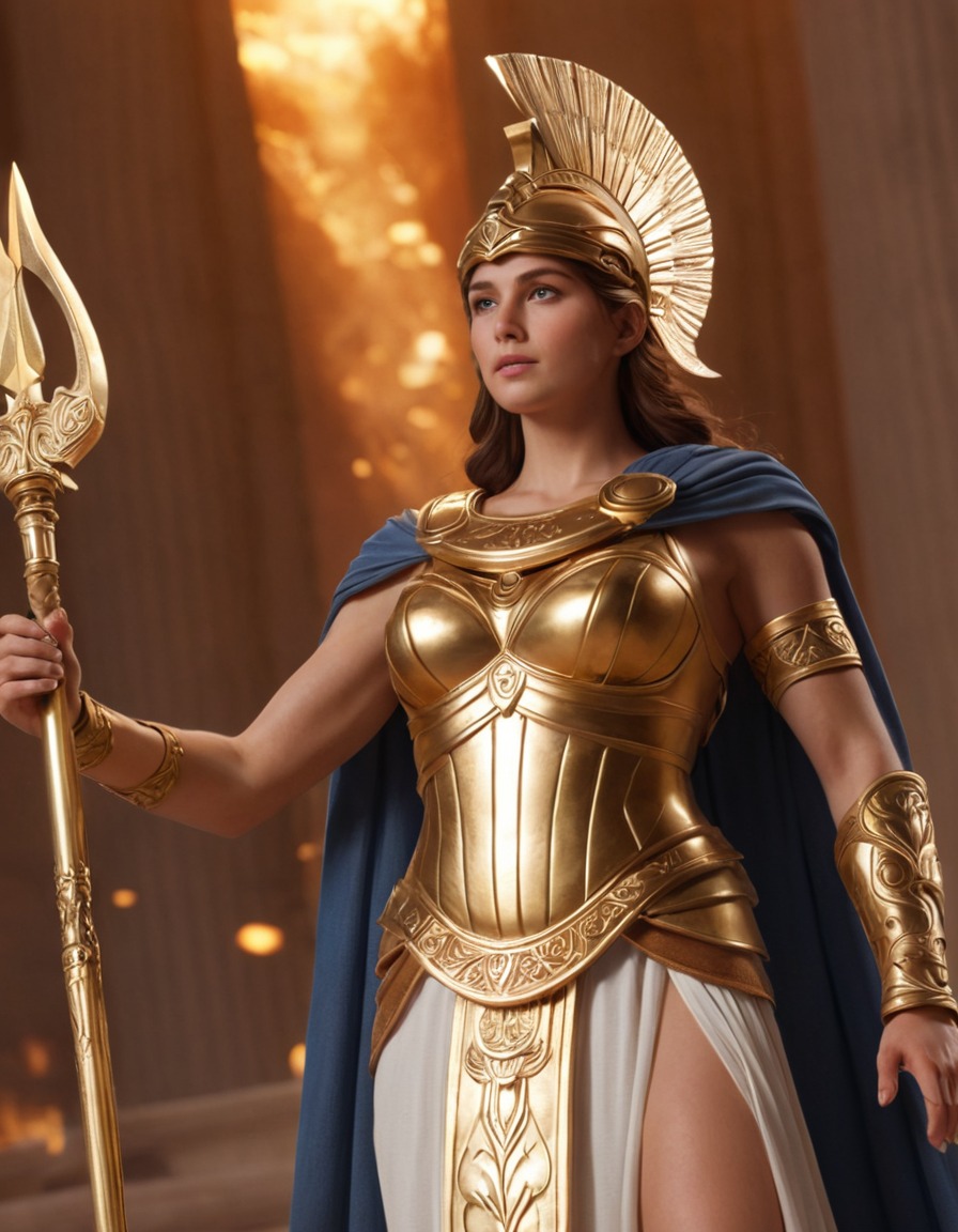 athena, epic, greek mythology, goddess, divine, battle, wisdom