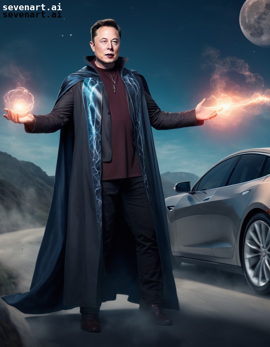 elon musk, wizard, tesla, flying car, magic, elonmusk, musk