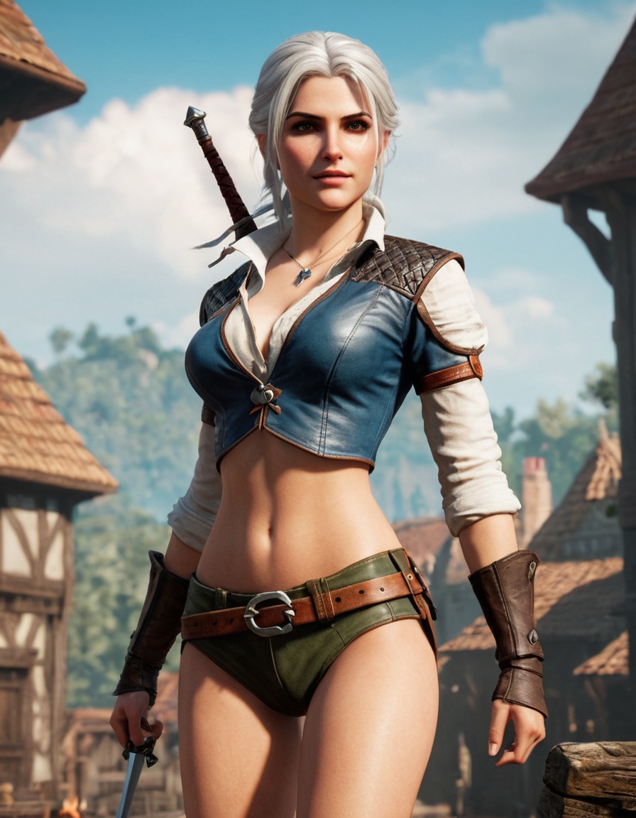 ciri, the witcher 3: wild hunt, video games, action, combat, magic, fantasy