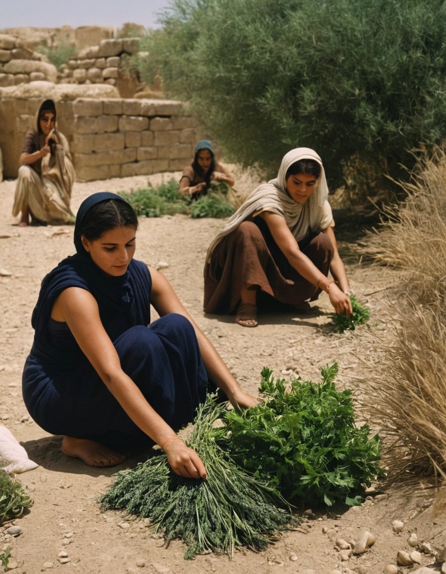 ancient women, herbalism, medicine, ancient mesopotamia, herbal remedies, herbal knowledge, traditional healing