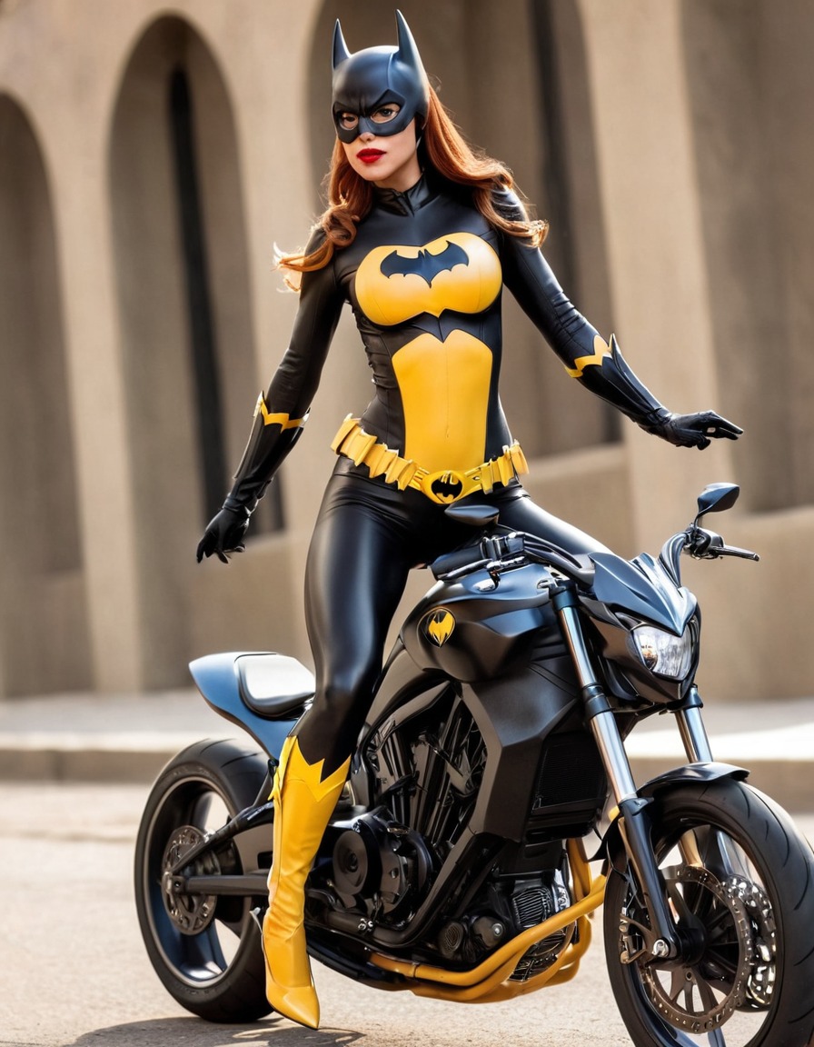 bike, batgirl, dc comics, superhero, motorcycle, fictional character