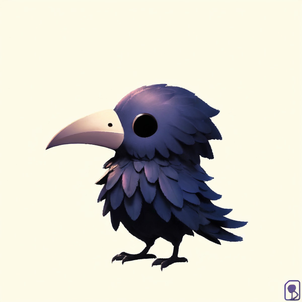 digitalart, characterdesign, cartoon, animal, digitalpainting, creature, artwork, conceptart, critter, fantasy, fantasyart, fantasycreature, flatcolors, illustration, minimalistic, monster, purple, simplistic, smallbird, stylized, thecrow, vector, whimsical