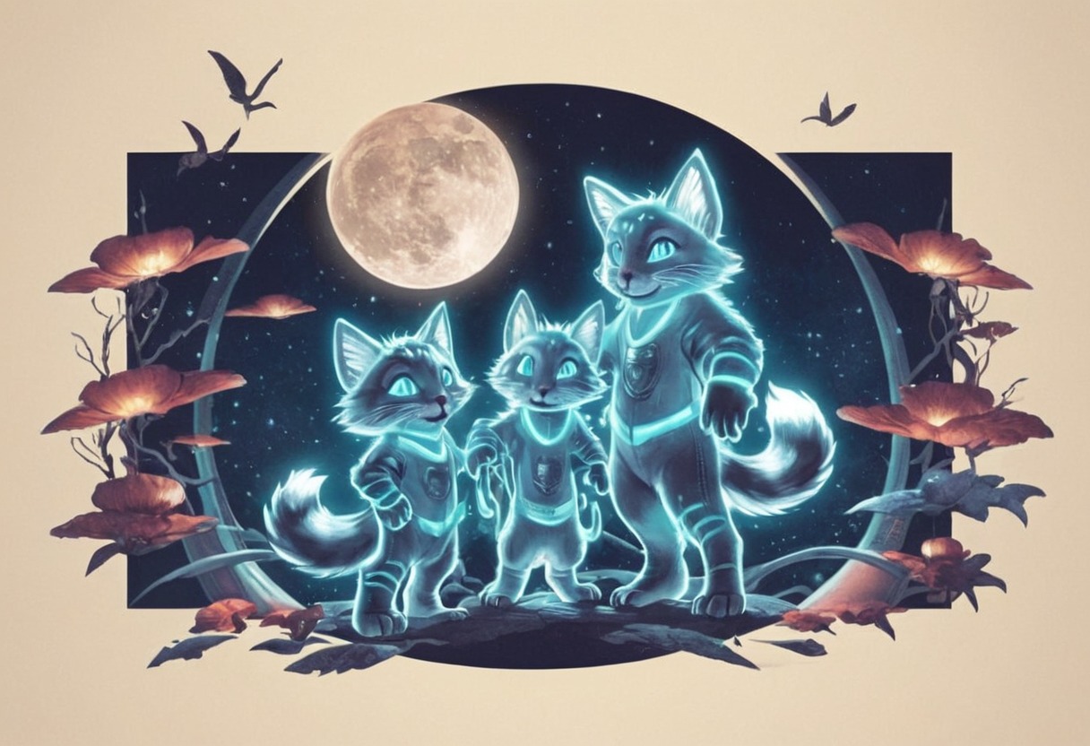 brothers, cubs, cursed, flowers, ghost, haunt, kits, lost, moon, night, sister