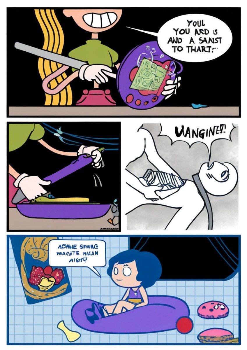 comic, sailormoon, doll, gore, horror, tamagotchi, toys, webcomic