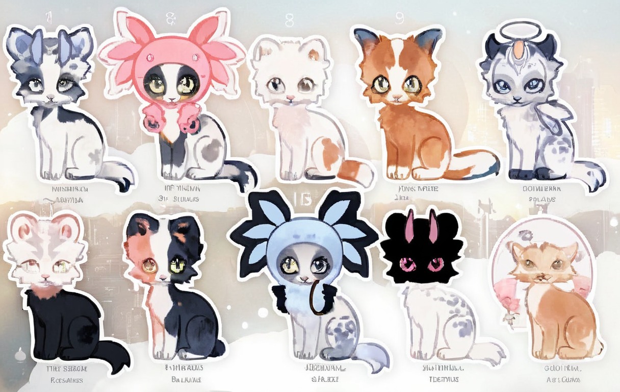 adoptable, adoptablesopen, sale, cat, chibi, feline, catadoptables, chibiadoptable, adopt, canine, cute, dog, fox, canineadoptable