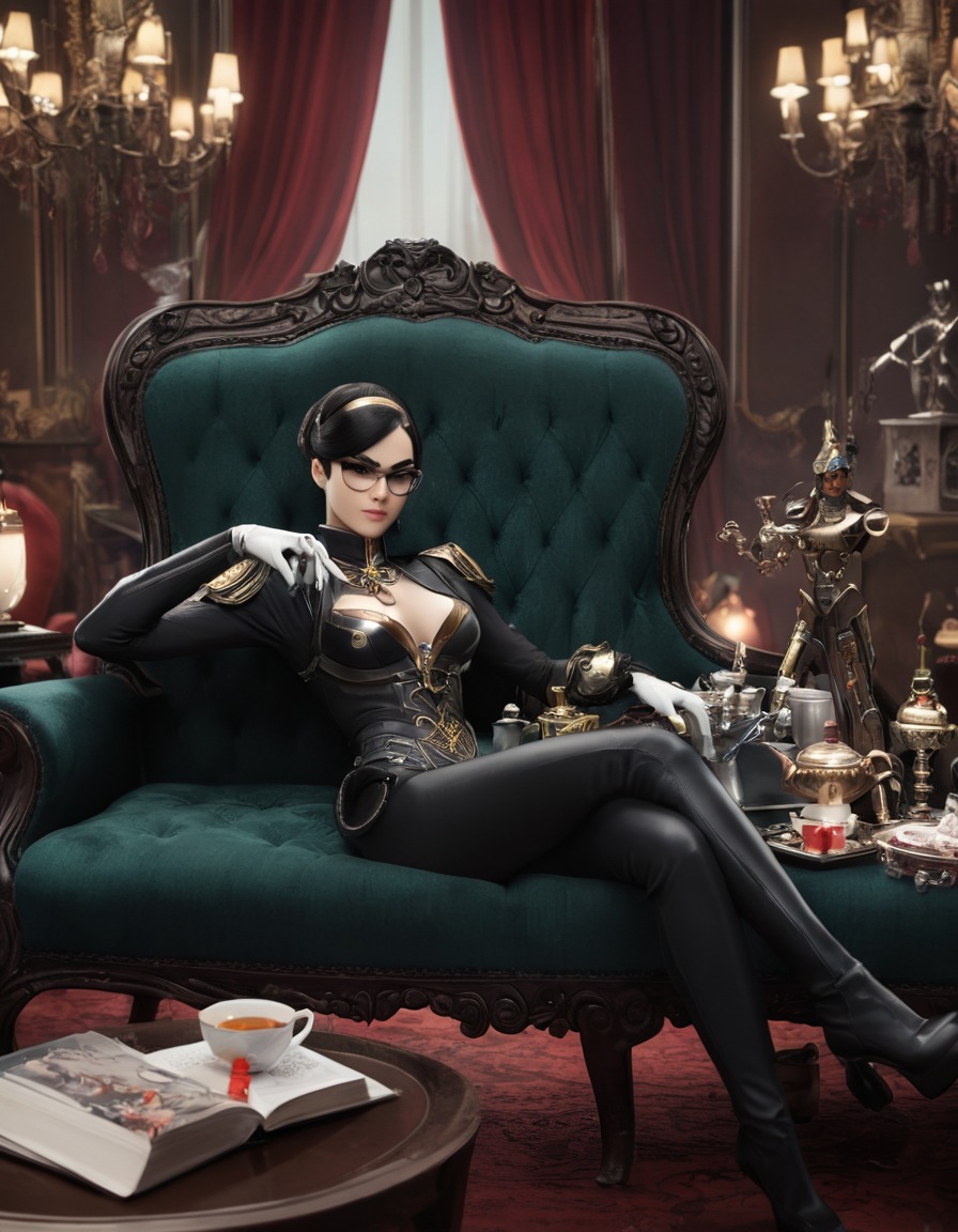 bayonetta, video game character, tea time, collection, weapons, games, girls from games