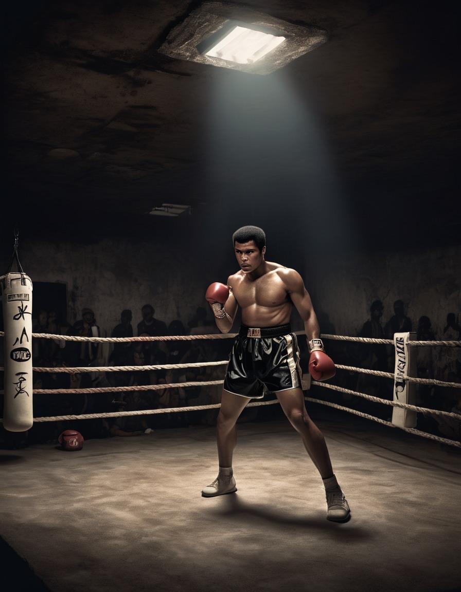 muhammad ali, boxing, training, gym