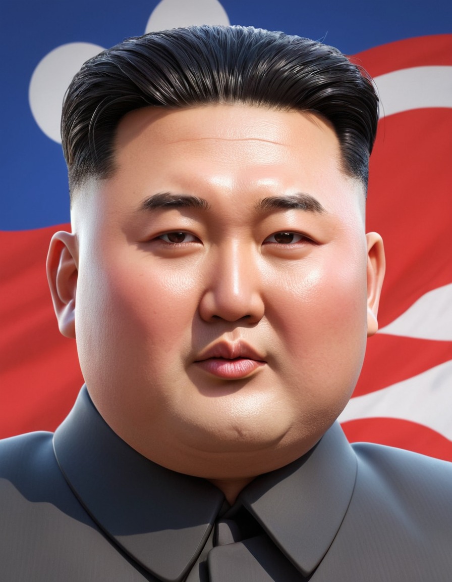 anime, kim jong un, north korea, dictator, leader, political figure, politics