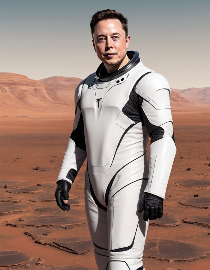 elon musk, spacex, mars, space exploration, futuristic, space suit