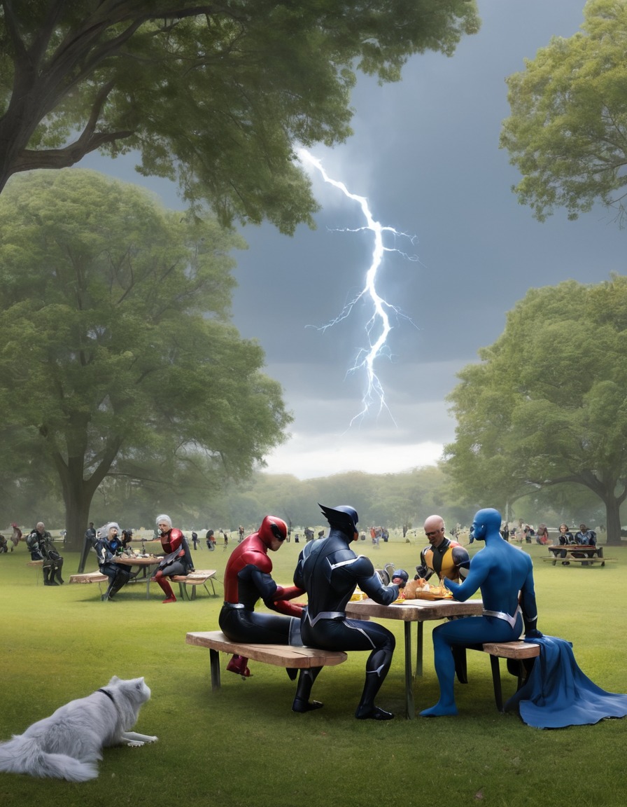 superhero, x-men, storm, peaceful, picnic, superheroine, bikini