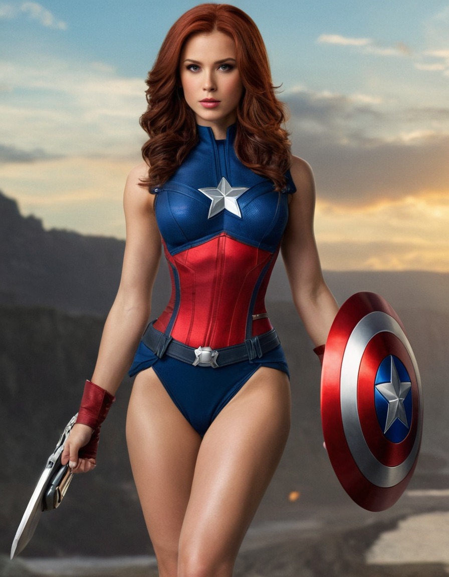 captain america, superhero, marvel, female superhero, genderbend, feminism, patriotism