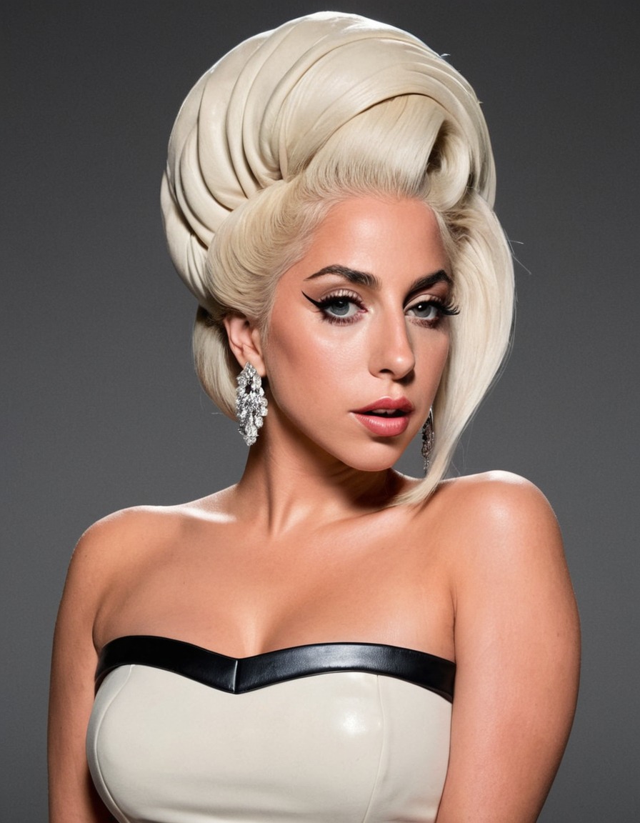 lady gaga, portrait, art, musician, pop culture