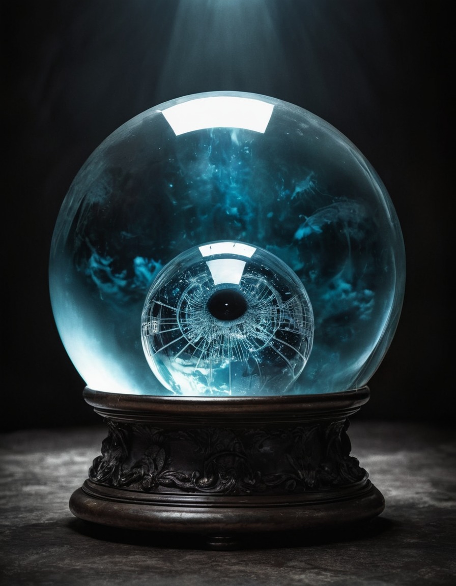 mystical, crystal ball, visions, future, prophecy