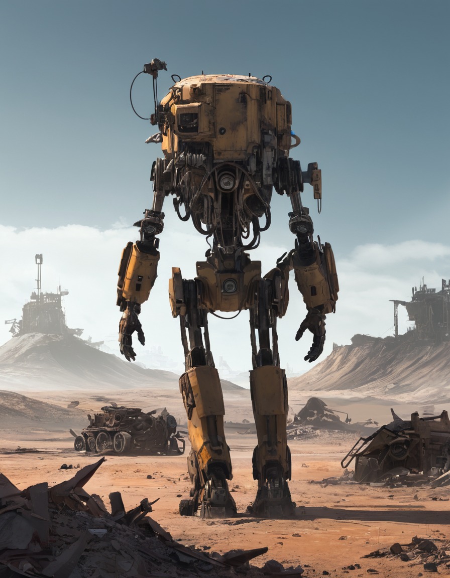 machine companion, scavenging, wasteland, robotics, artificial intelligence, fallout, games, tv shows