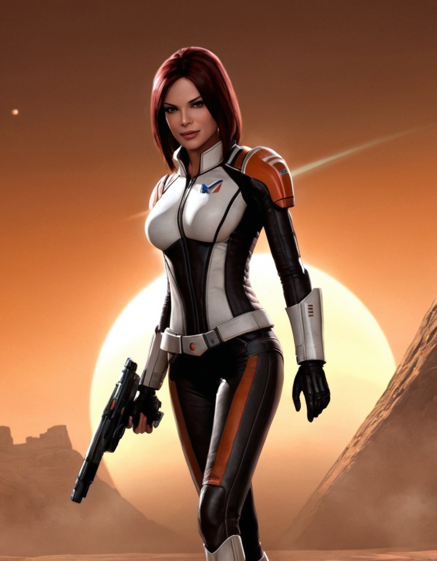 miranda lawson, mass effect, sci-fi, action-adventure, alien technology, biotic powers, strong female character