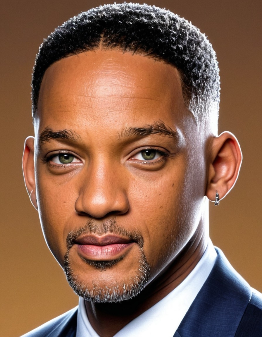 will smith, portrait, art, celebrity, painting