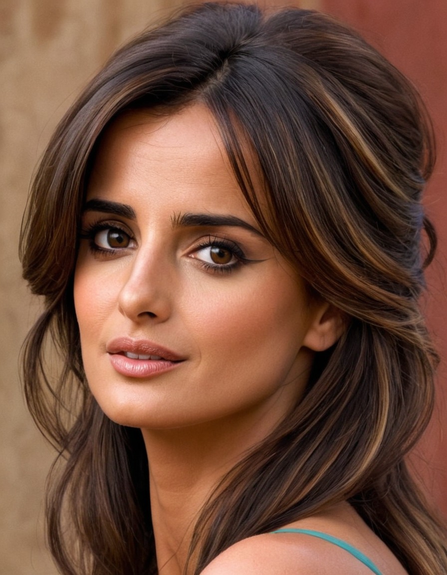 penélope cruz, painting, funny, celebrity, art, actress