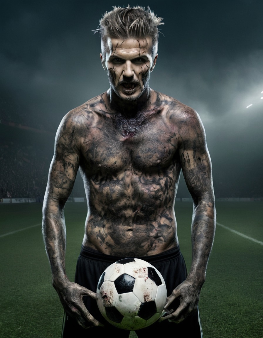 david beckham, zombie, soccer, sports, athlete, celebrities