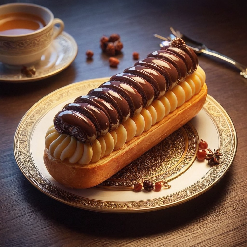 chocolate, dessert, eclair, food