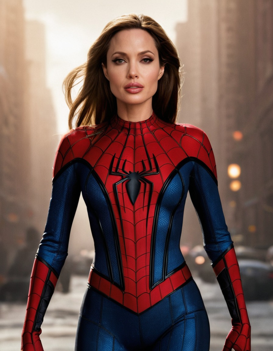 angelina jolie, spiderman, hollywood, actress, superhero, marvel, celebrity