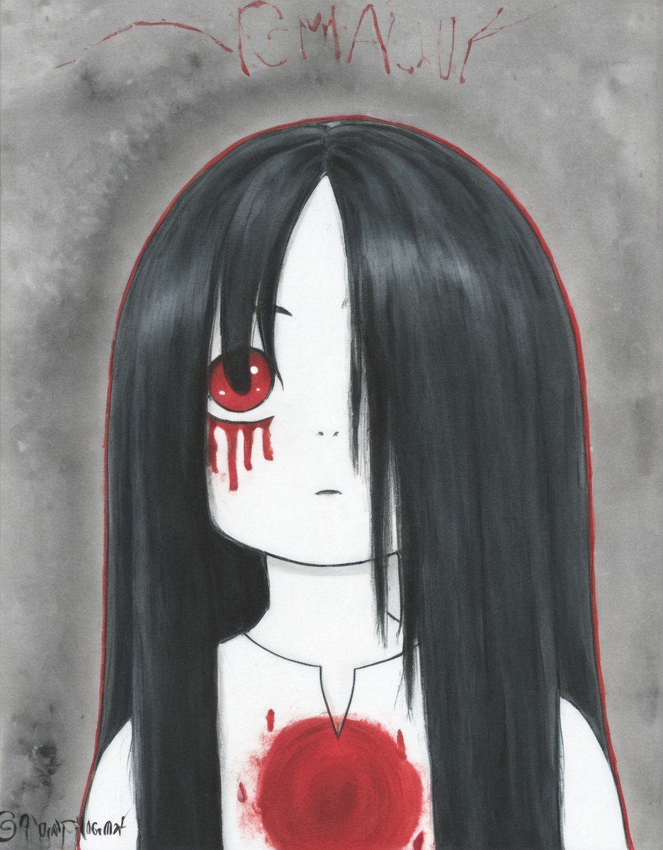 fanart, horror, creepy, traditionalart, gothic, child, ghost, ghostgirl, guilt, haunted, heart, spooky, tragedy, spookymonth, halloween2024, terrortales, spookymonth2024