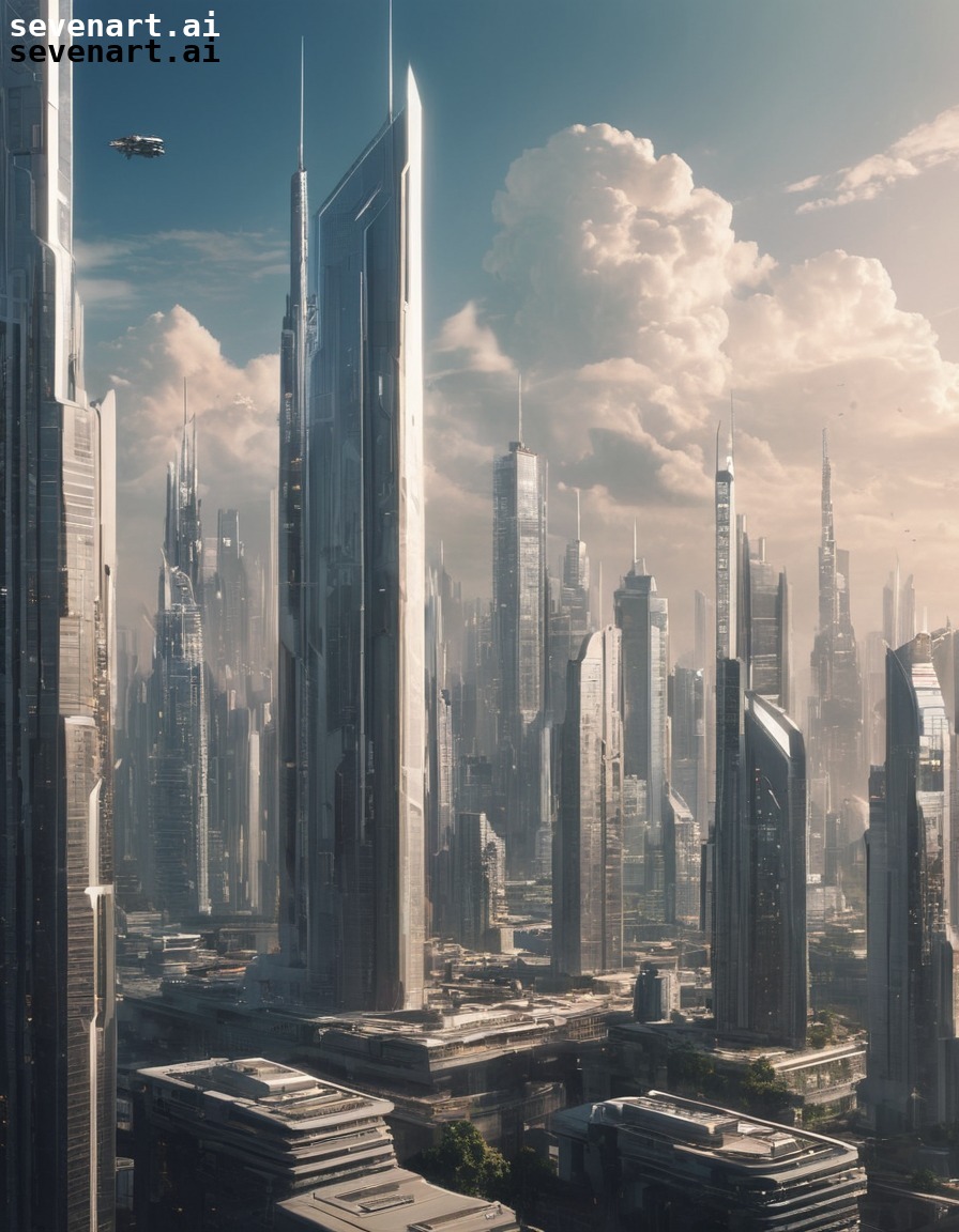 futuristic, technology, skyscrapers, cityscape, advanced, future