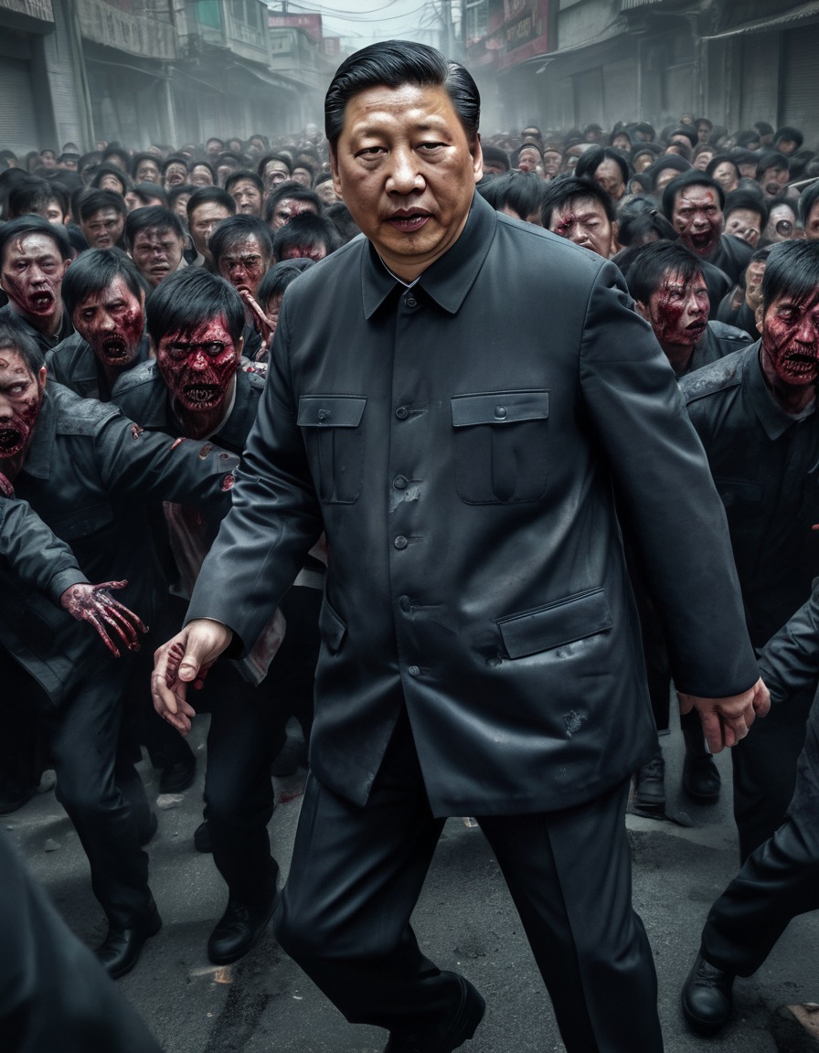 xi jinping, zombie, beijing, undead, horror, politics