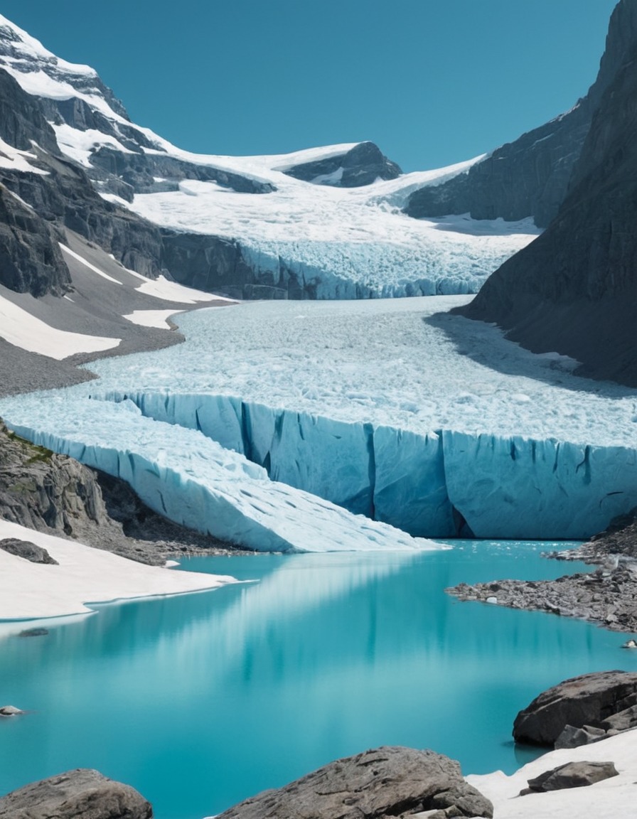 nature, glacier, beautiful, landscape, ice, mountain, scenery