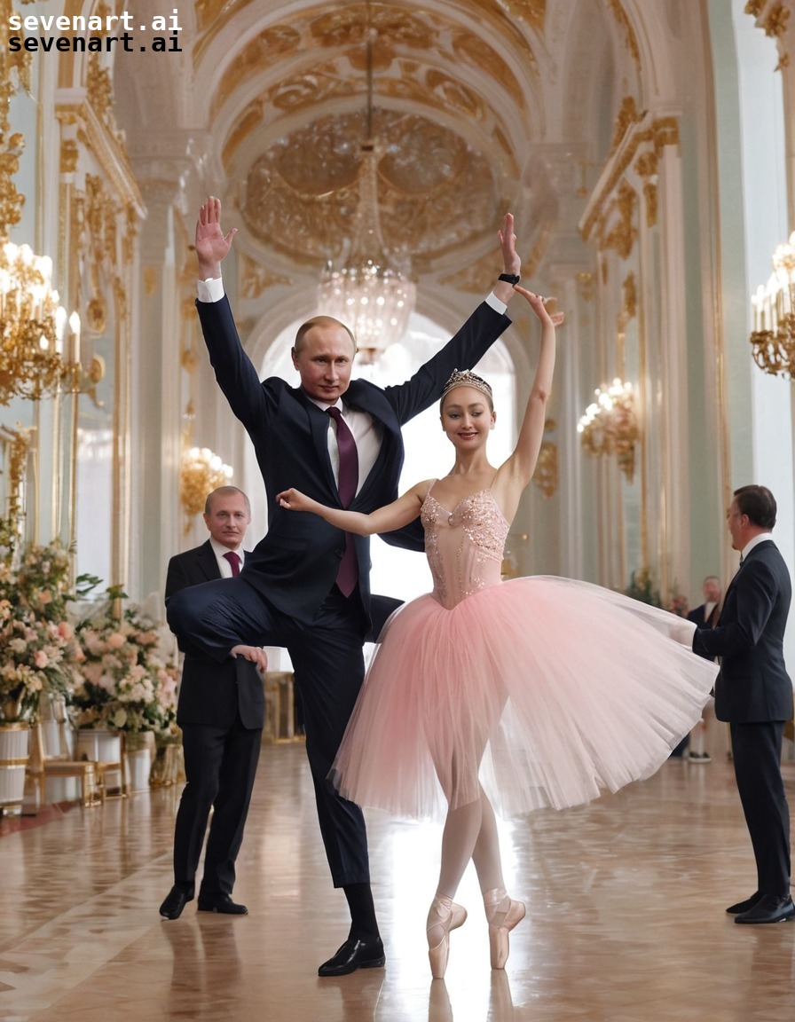 humorous, political satire, ballet, caricature, vladimir putin, putin, russia, russian president