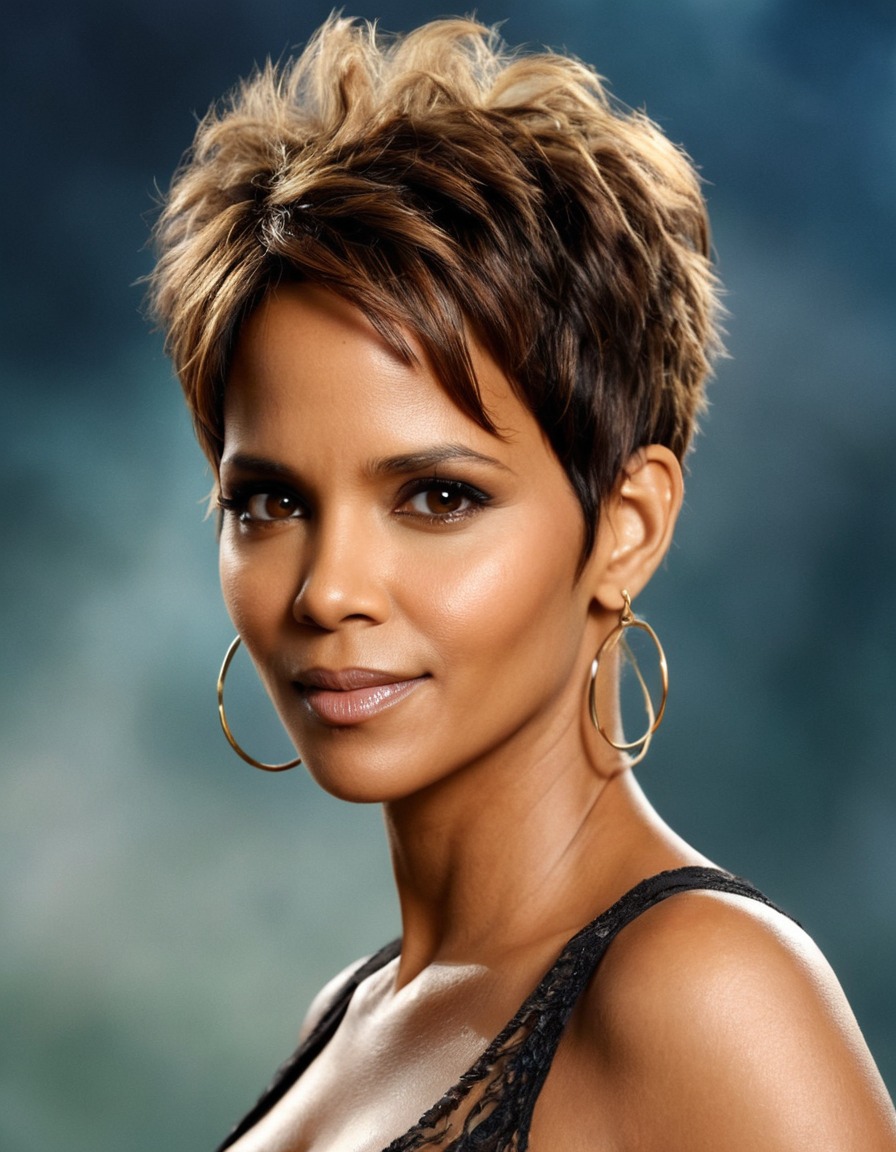 halle berry, beautiful, award-winning, actress, portrait, mesmerizing