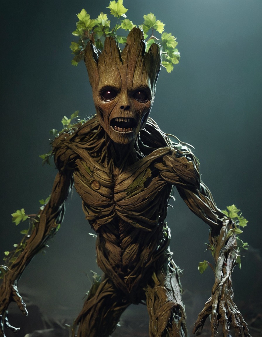 groot, zombie, horror, marvel