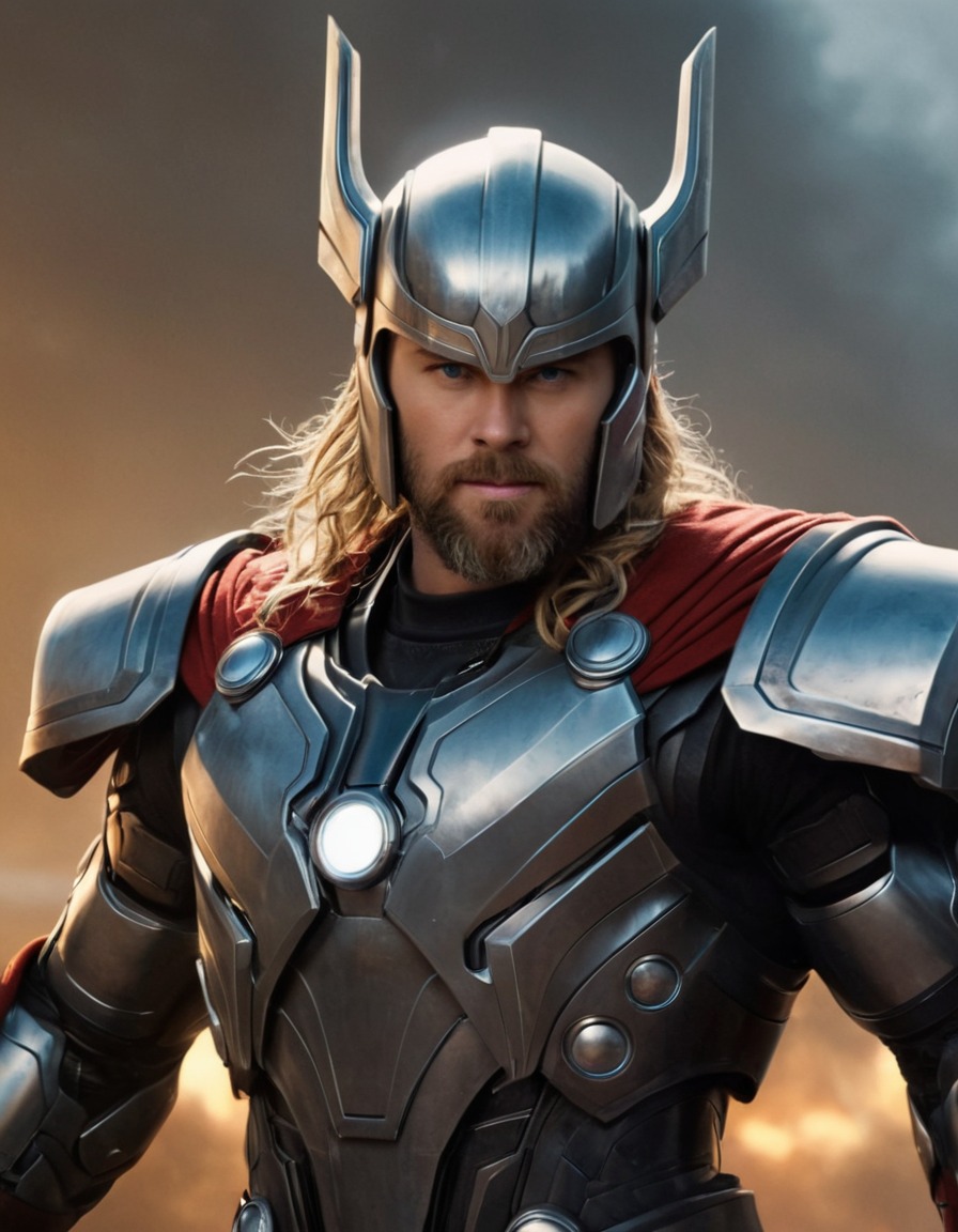 thor, robot, marvel, fiction, superhero, avengers