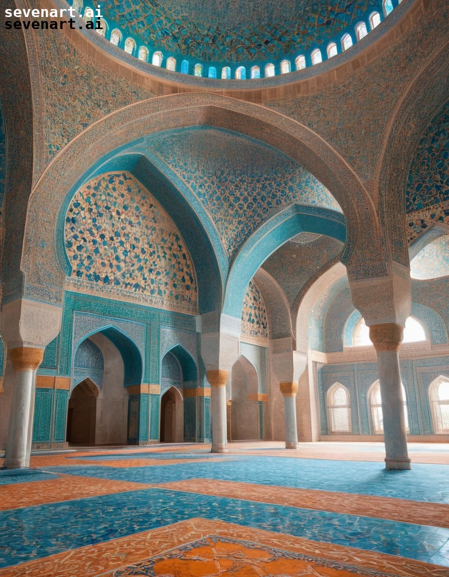 mosque, architecture, islamic, tile work, geometric