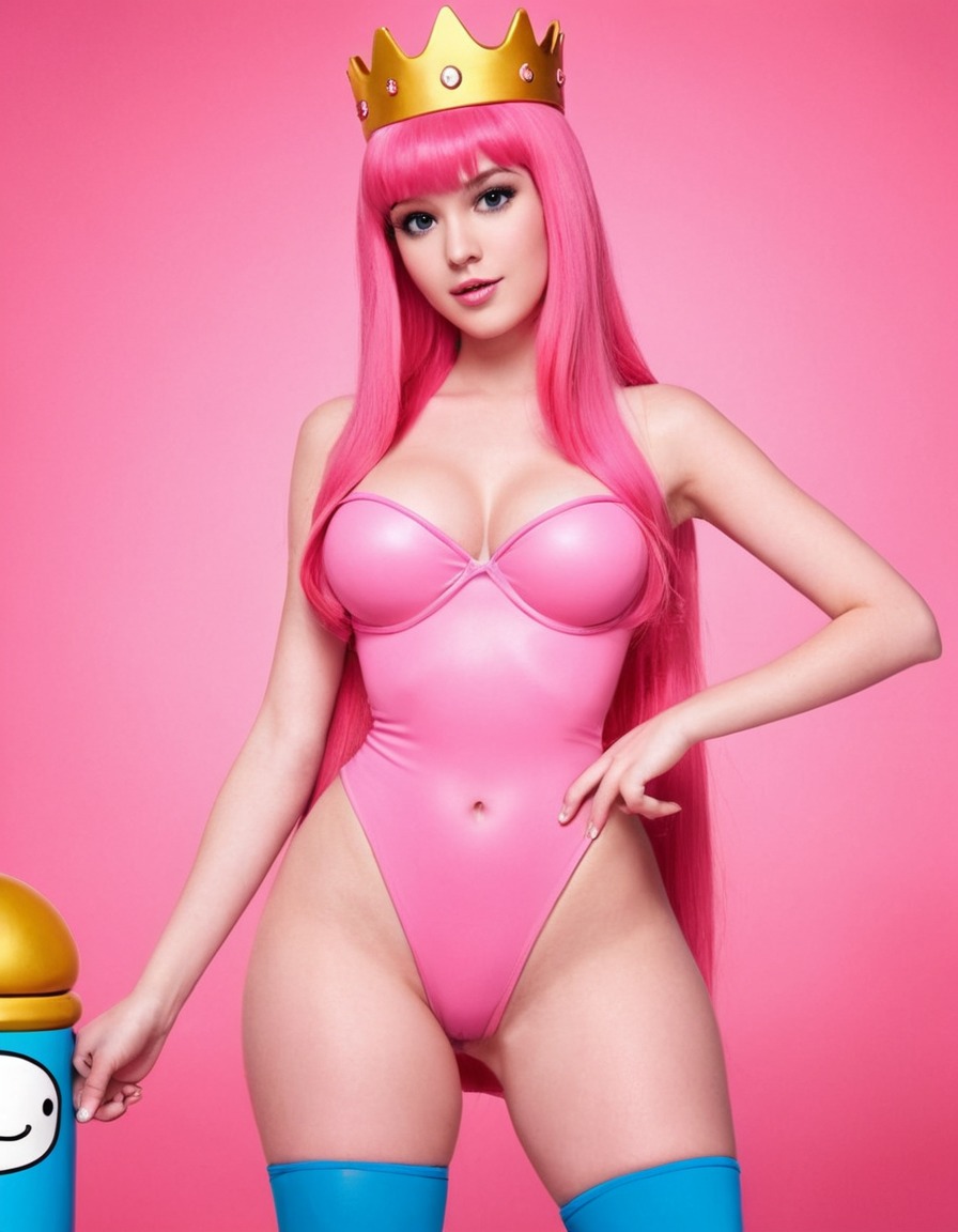 princess bubblegum, adventure time, fictional character, royalty, cartoon, pretty woman