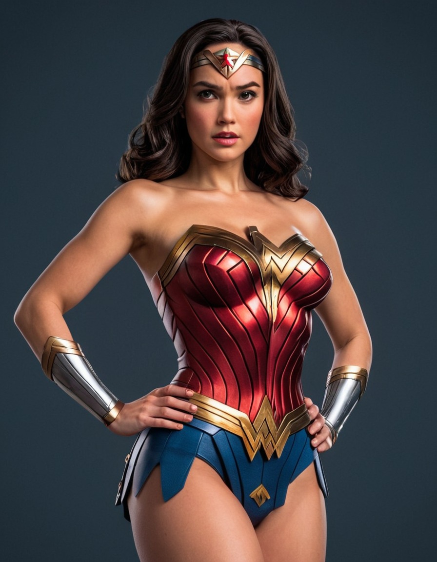 wonder woman, dc comics, superhero, female power, fearless, confidence, sexy, painted