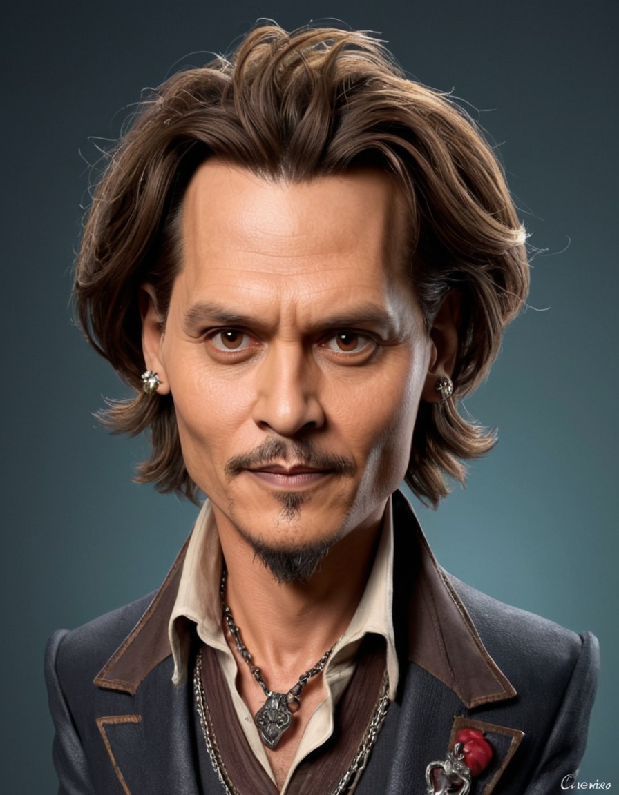 johnny depp, caricature, comedy, actor, humor