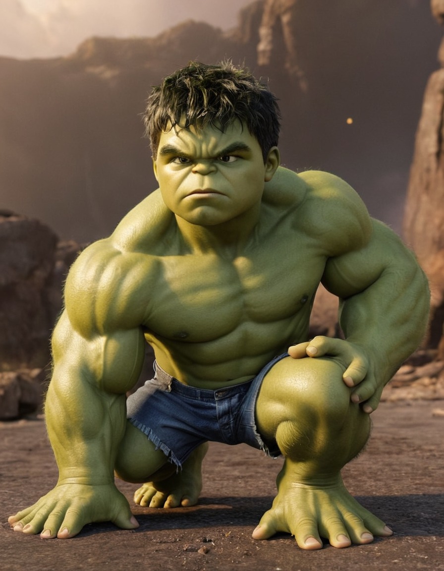 hulk, childhood, superhero, marvel, bruce banner, angry, incredible