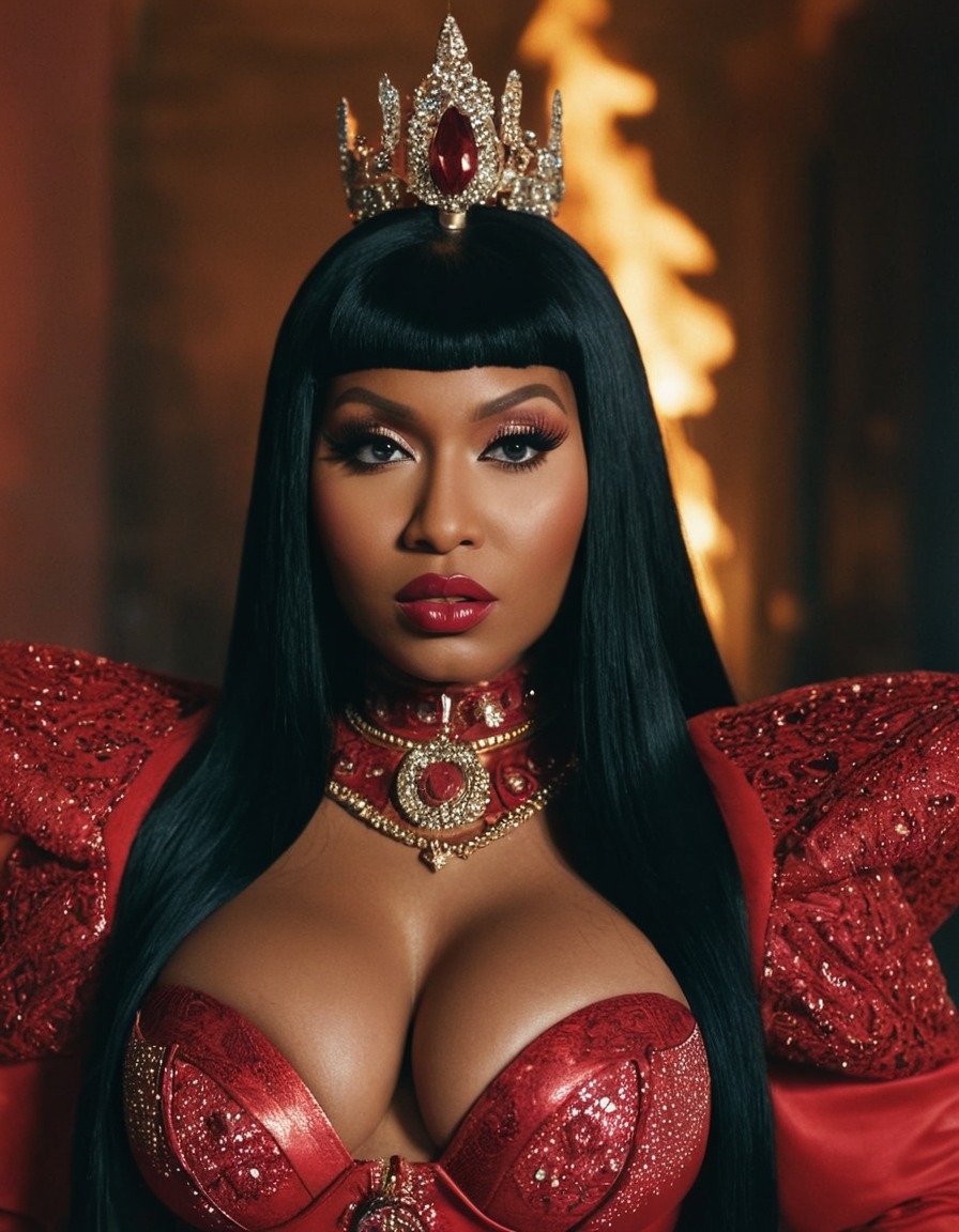 nicki minaj, evil, villain, music artist, celebrity, rapper, fashion icon