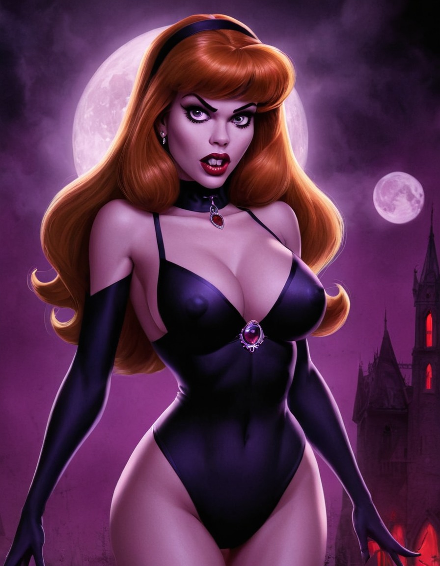 vampire, daphne blake, scooby-doo, fictional character, fantasy, supernatural, costume