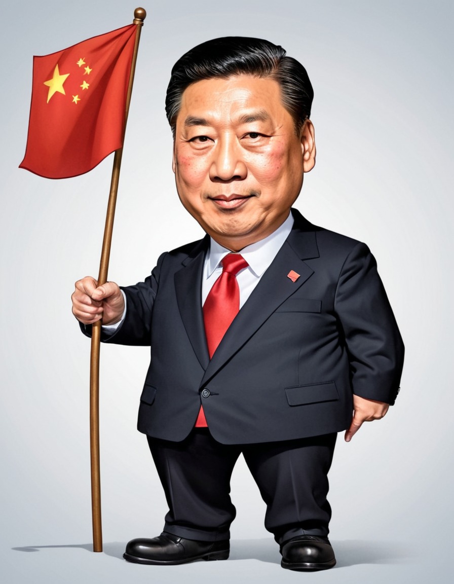 xi jinping, satirical art, political satire, cartoon, social commentary, politics