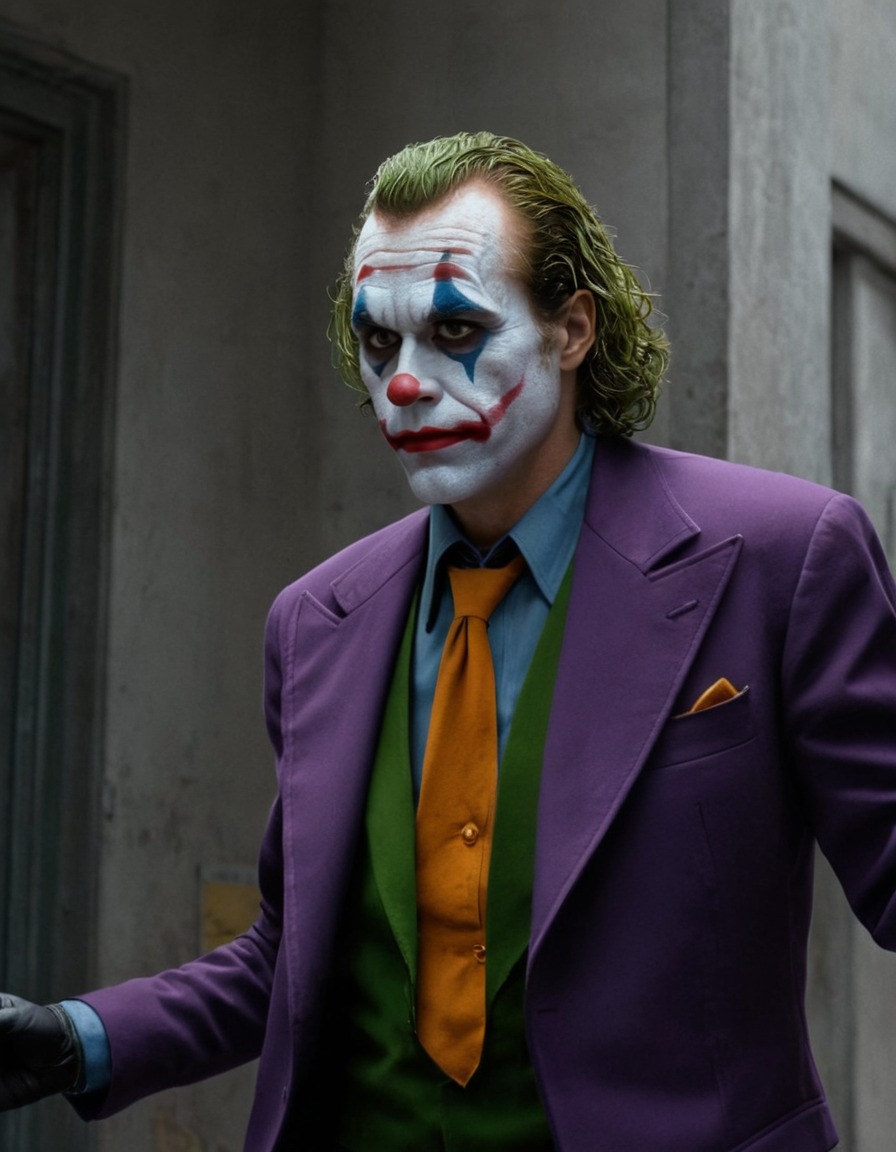 joker (2019), movie, painted scene, joaquin phoenix, arthur fleck, dc comics, mental health