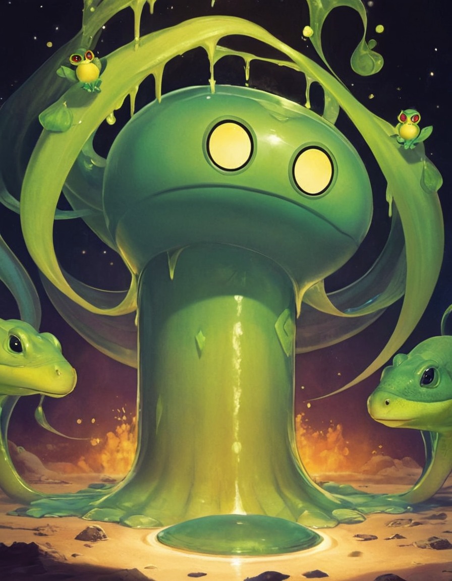 videogamefanart, frog, cube, enormous, salmon, slime, swamp, tentacle, void, seaart, ai_art, staterpillar