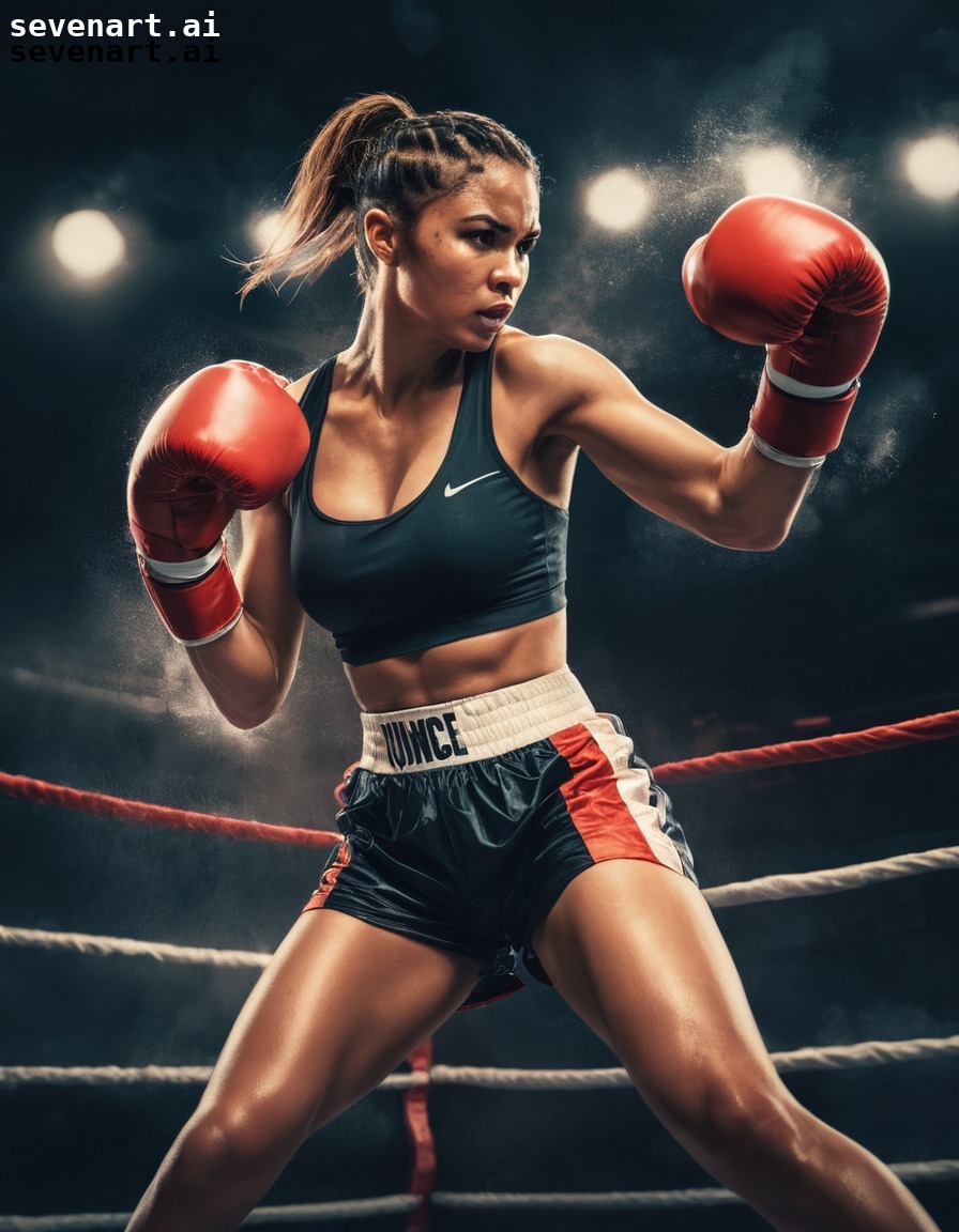 strength, determination, female athlete, boxing, competition, woman sport, sport