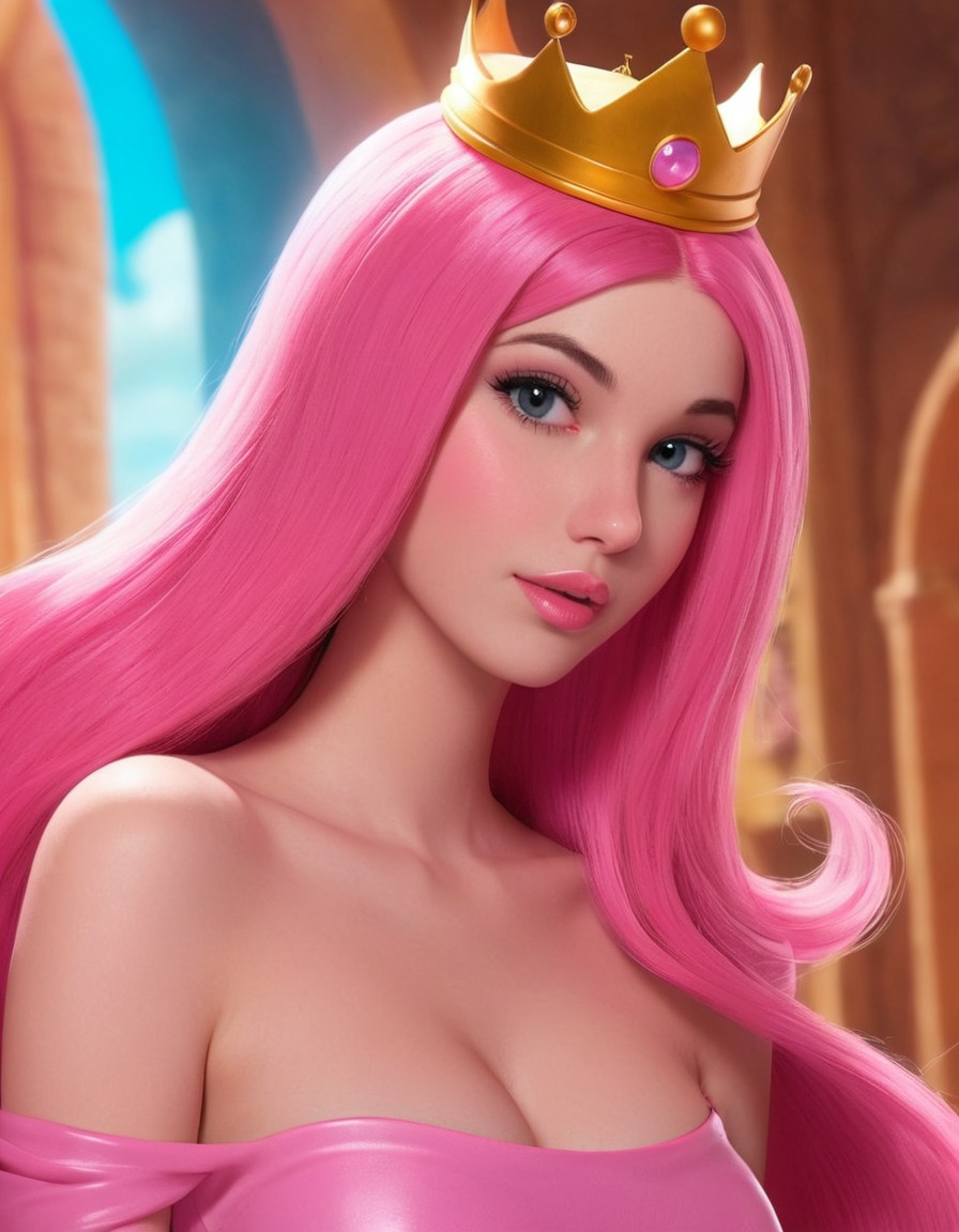 princess bubblegum, adventure time, real life, cosplay, character, fashion, fan art