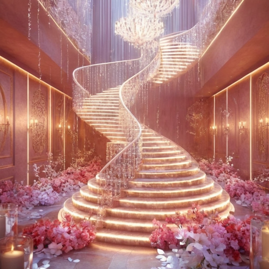 closeup, decorated, gorgeous, heaven, staircase