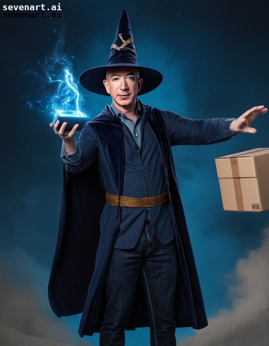 humor, fantasy, magic, technology, e-commerce, jeff bezos, amazon