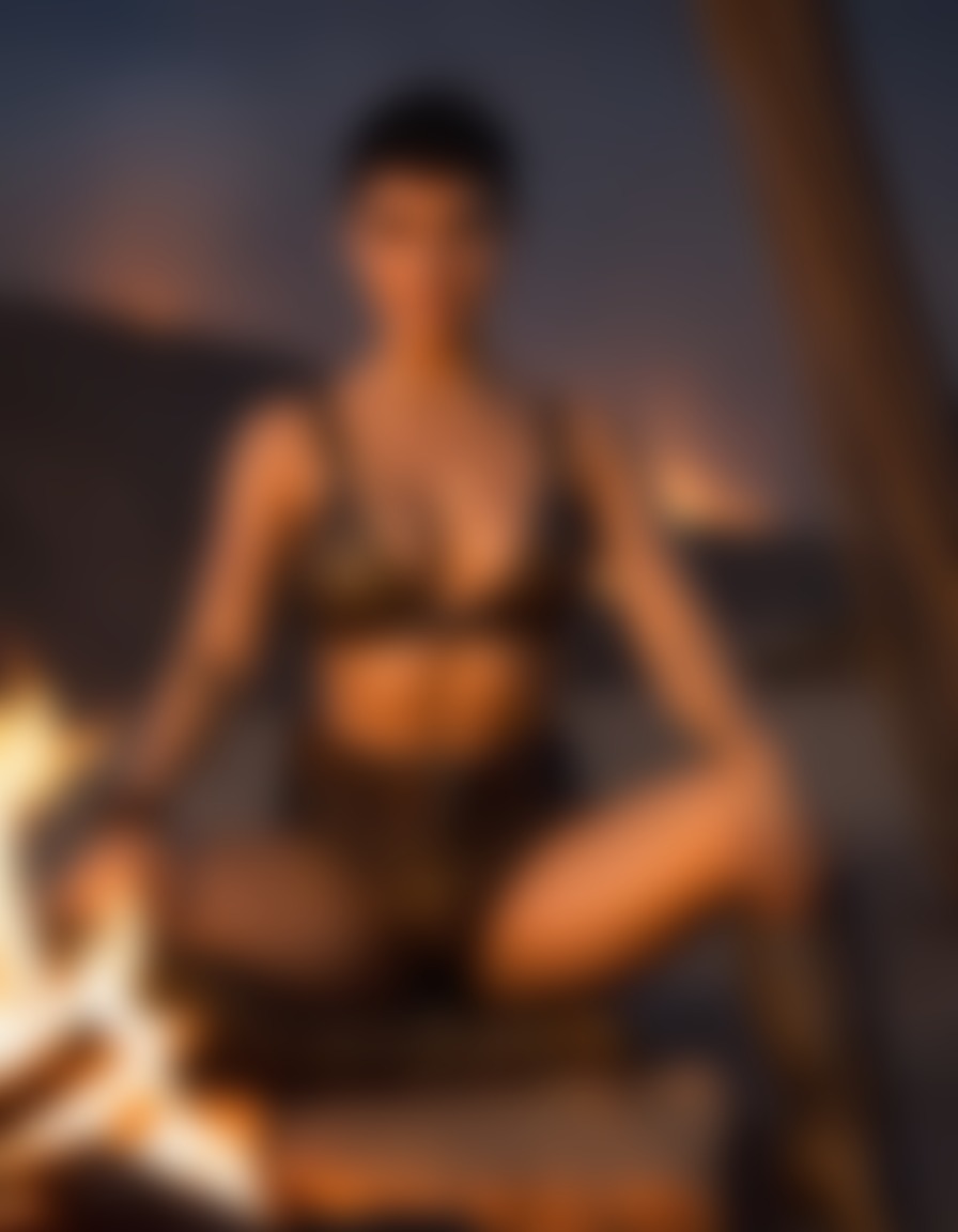 furiosa, campfire, relaxation, reflection, wilderness, solitude, mad max