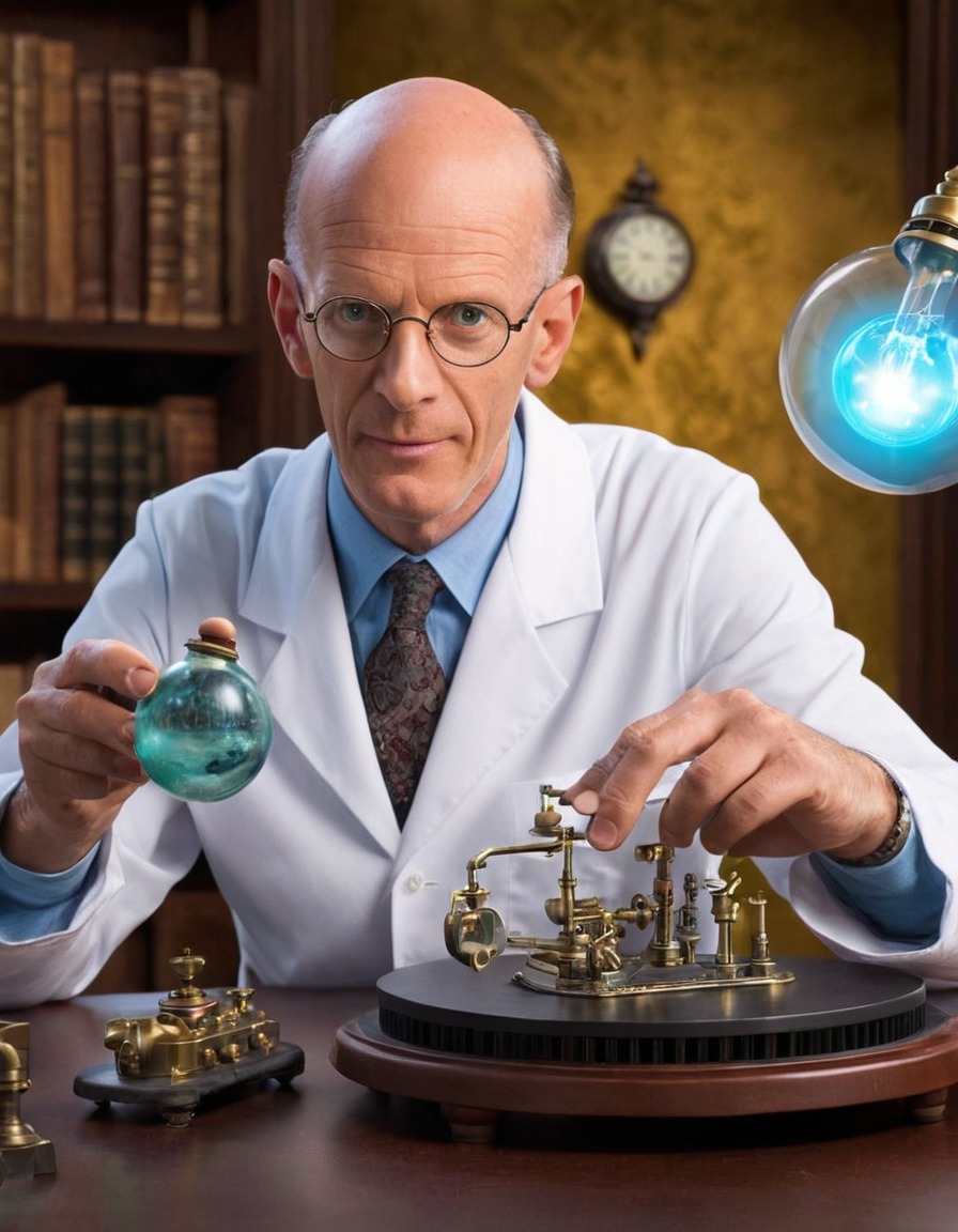 science fiction, comedy, professor farnsworth, invention, humor, futurama